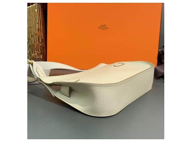 Hermès Jypsiere Mini Zementgrau Evercolor Leder - Ansicht 4