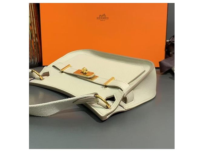 Hermès Jypsiere Mini Zementgrau Evercolor Leder - Ansicht 5