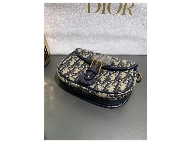 Borsa a tracolla Dior H Bobby piccola nera in tessuto Nero - vista 3