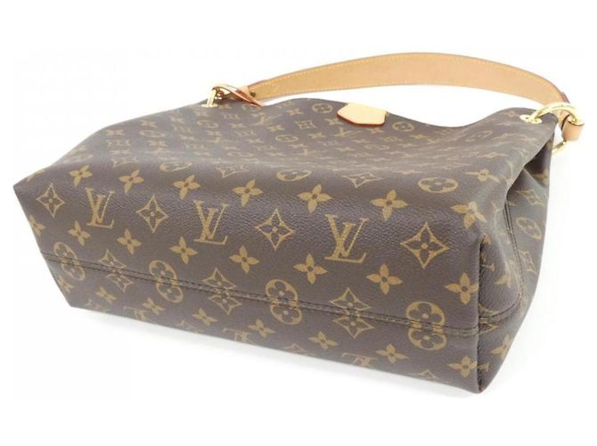 Borsa a Spalla Graceful PM Monogramma Louis Vuitton Marrone Rosa - vista 3