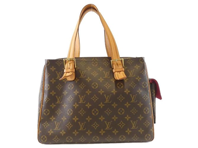 Borsa Louis Vuitton Monogram Multipli Cité Marrone - vista 2