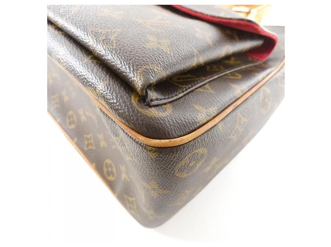 Borsa Louis Vuitton Monogram Multipli Cité Marrone - vista 3
