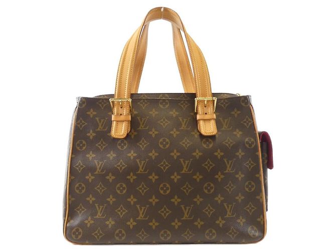 Borsa Louis Vuitton Monogram Multipli Cité Marrone - vista 2