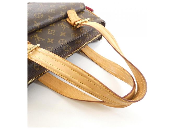 Borsa Louis Vuitton Monogram Multipli Cité Marrone - vista 4
