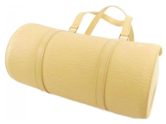 Borsa a mano Soufflot Epi Louis Vuitton Bianco - vista 2