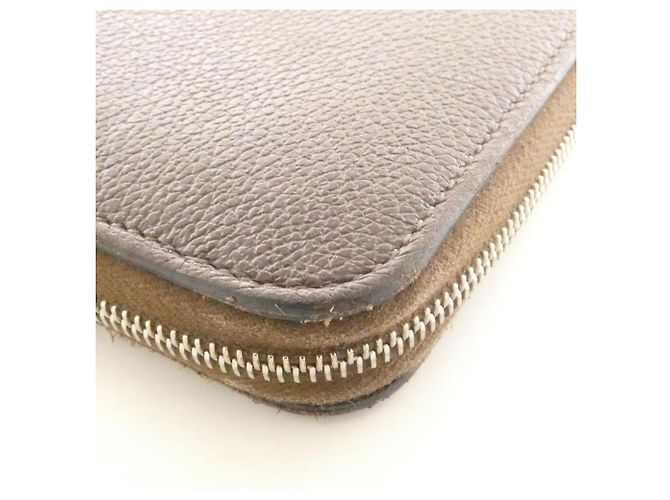 Silk In Cartera de seda eléctrica Hermès en clásico 085200CK Castaño Verde claro Azul claro - vista 3