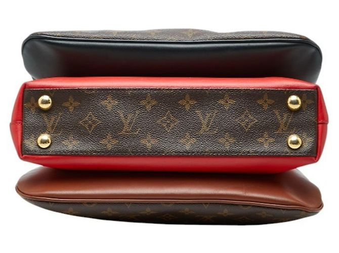 Borsa Louis Vuitton Monogram Millefeuille Marrone - vista 3