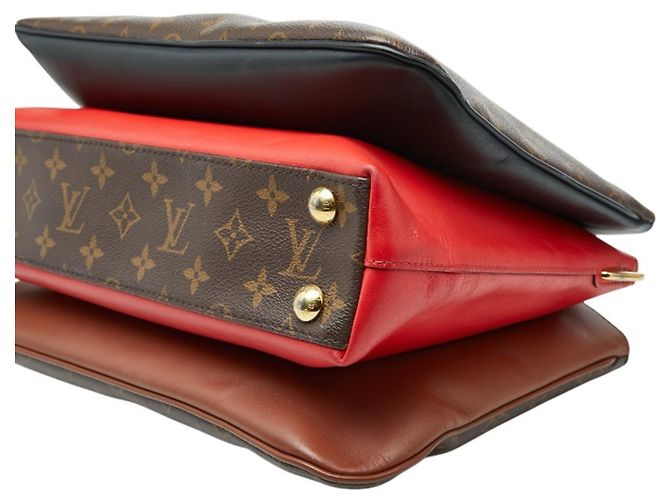 Borsa Louis Vuitton Monogram Millefeuille Marrone - vista 4