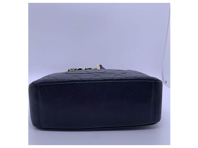 Bolso Shopping Chanel PST Negro y Dorado - vista 4