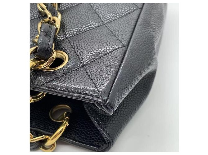 Bolso Shopping Chanel PST Negro y Dorado - vista 6