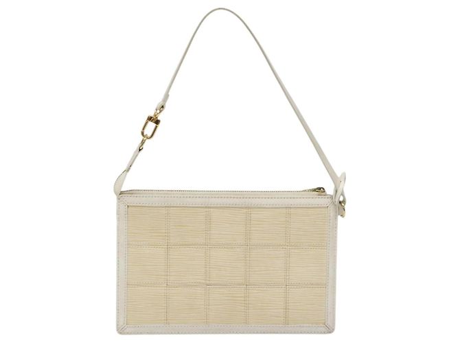 Pochette Delmonico Stretch in pelle Epi Louis Vuitton Beige - vista 2