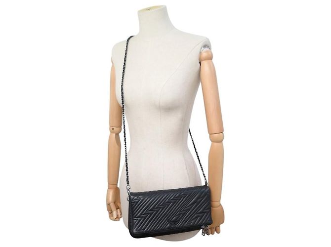 NUOVO BORSO A MANO ZADIG & VOLTAIRE CLUTCH ROCK ZIGZAG CON TRACOLLA BORSA IN PELLE - vista 5