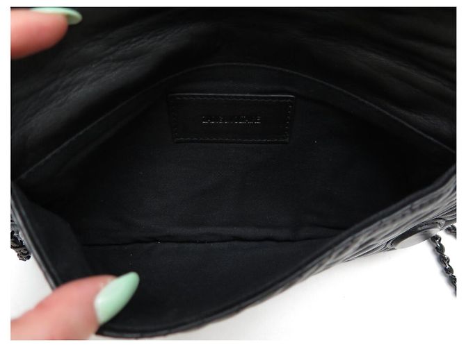 NUOVO BORSO A MANO ZADIG & VOLTAIRE CLUTCH ROCK ZIGZAG CON TRACOLLA BORSA IN PELLE - vista 9