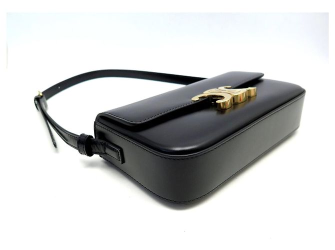 Céline NEUE CELINE CLAUDE 194143 HANDTASCHE AUS SATINIERTEM KALBSLEDER - Ansicht 4
