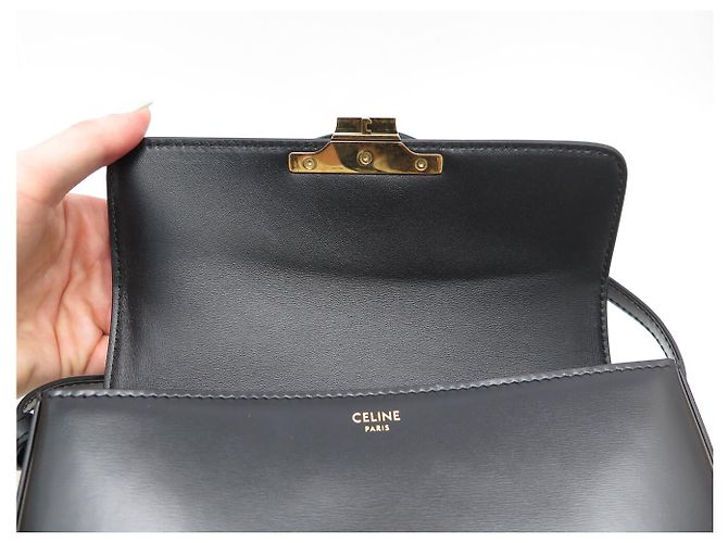Céline NEUE CELINE CLAUDE 194143 HANDTASCHE AUS SATINIERTEM KALBSLEDER - Ansicht 8