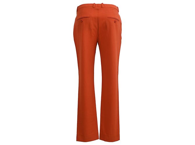 Pantalones acampanados Theory en algodón naranja - vista 3
