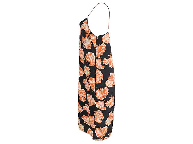 Ganni Geroux Midi Slip Dress in Multicolor Silk Multiple colors - view 2