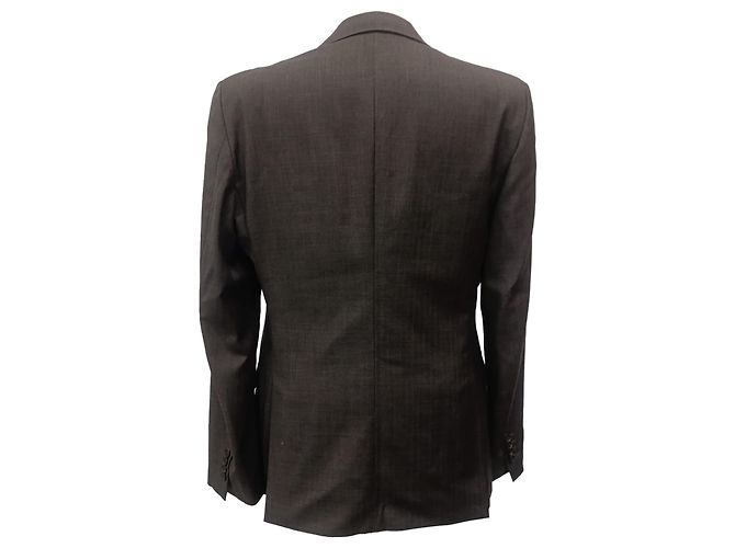 Prada Single-Breasted Blazer in Brown Wool Red - view 3