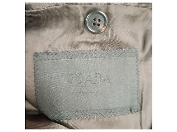 Prada Single-Breasted Blazer in Brown Wool Red - view 4