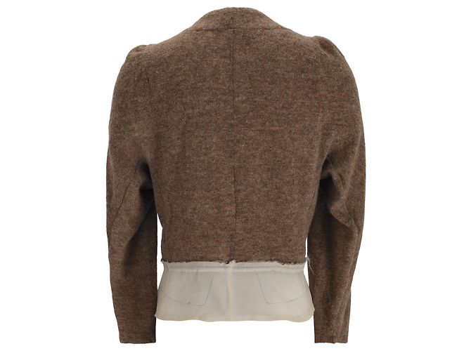 Comme Des Garcons Verzierte braune Wollpullover von Tricot Comme des Garçons Rot - vista 3