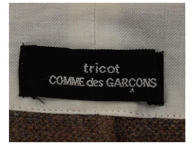 Comme Des Garcons Verzierte braune Wollpullover von Tricot Comme des Garçons Rot - vista 4