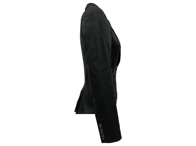 Autre Marque Blazer de un solo botón Alexander McQueen en algodón negro - vista 2