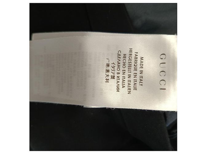 Jupe midi ceinturée Gucci en polyester noir - vue 5