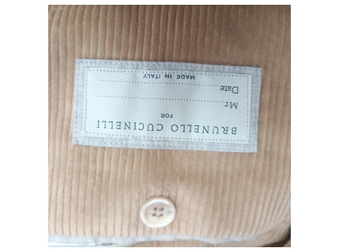 Blazer monopetto in velluto a coste marrone di Brunello Cucinelli Rosso - vista 4