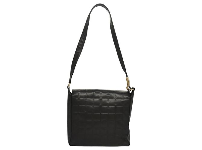 Chanel Chocolate Bar CC Quilted Leather Small Nero - vista 2