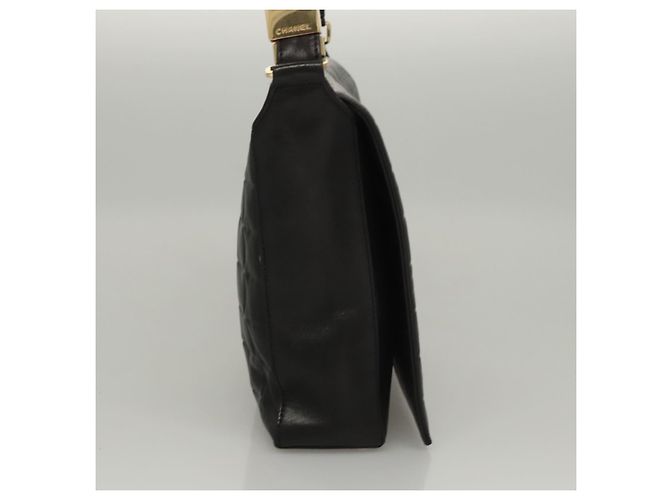 Chanel Chocolate Bar CC Quilted Leather Small Nero - vista 4