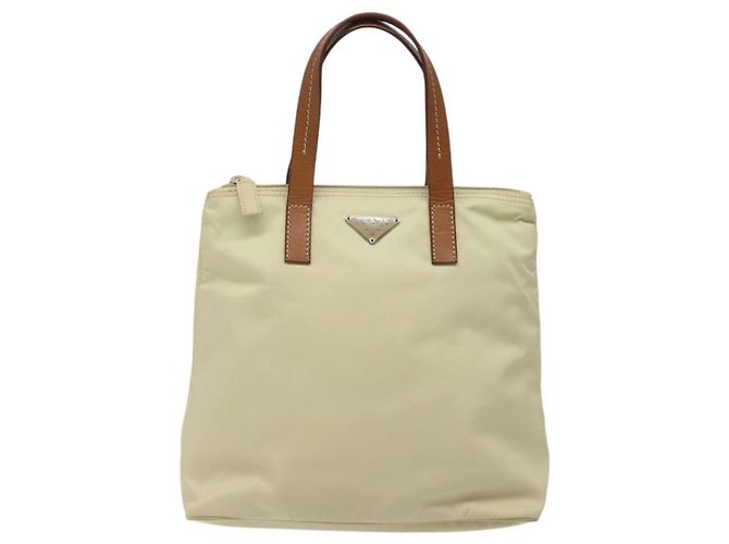 Prada Vintage Tote Tessuto Blanc - vue 2