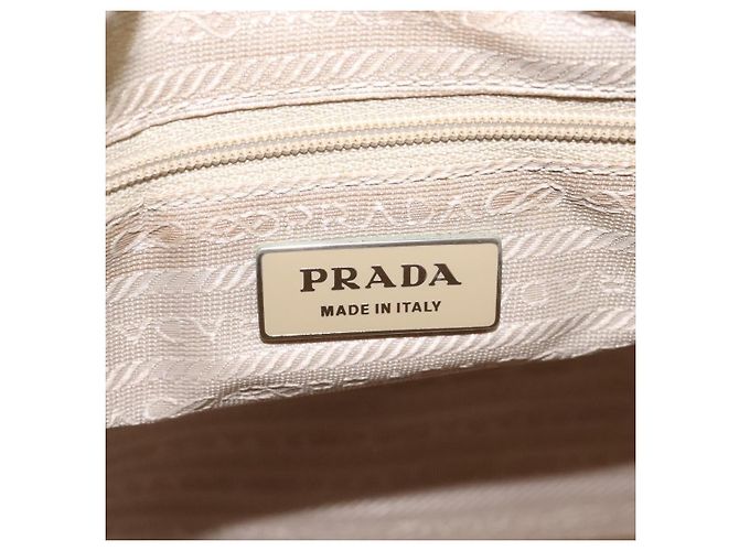 Prada Vintage Tote Tessuto Blanc - vue 6