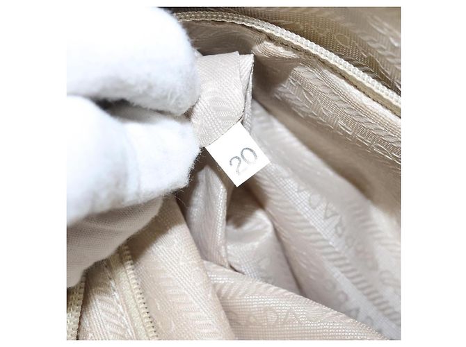 Prada Vintage Tote Tessuto Blanc - vue 7