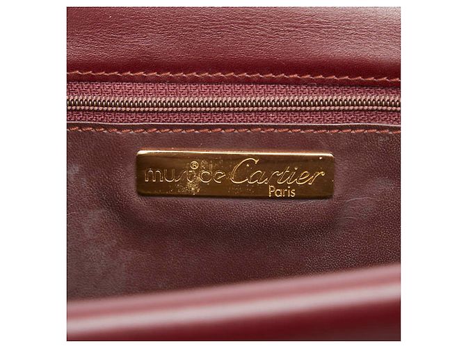 Borsa a Spalla Cartier Must Line Bordò - vista 8
