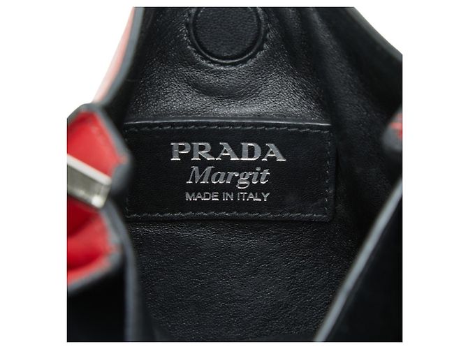 Prada Maggit rote Lederhandtasche - Ansicht 10