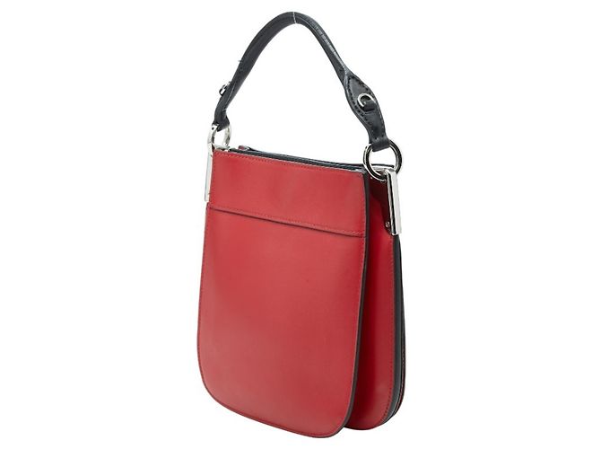 Prada Maggit rote Lederhandtasche - Ansicht 2