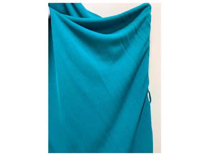 Gucci Ein-Schulter Maxi-Kleid Grün Viskose - Ansicht 6
