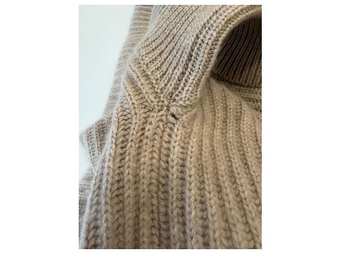 Malo Cardigan aus Cashmere in Beige Oversized - Ansicht 5