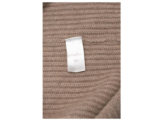 Malo Cardigan aus Cashmere in Beige Oversized - Ansicht 7