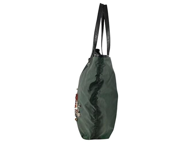 Tote Bolso de hombro con logo triangular B4605C de Prada Castaño - vista 3