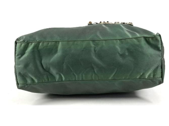 Tote Bolso de hombro con logo triangular B4605C de Prada Castaño - vista 5