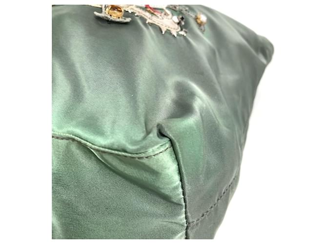 Tote Bolso de hombro con logo triangular B4605C de Prada Castaño - vista 6