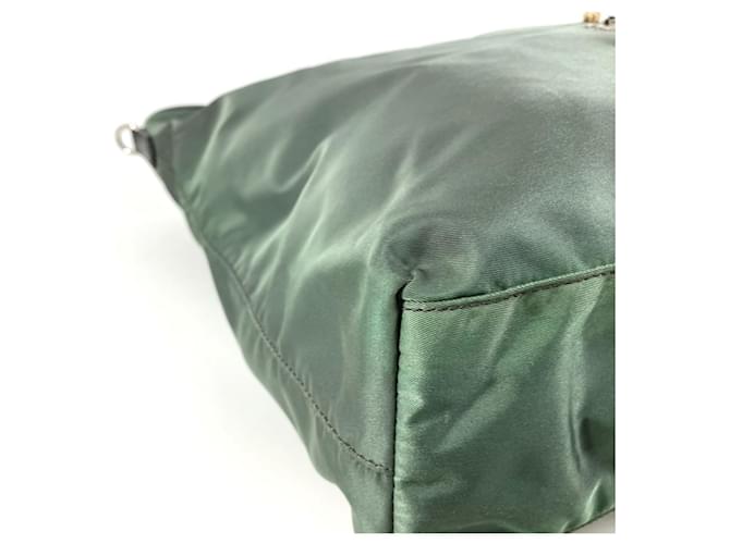 Tote Bolso de hombro con logo triangular B4605C de Prada Castaño - vista 7
