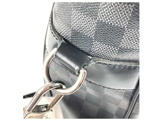 Borsa Tote Tadao Damier Graphite Louis Vuitton Nero - vista 13