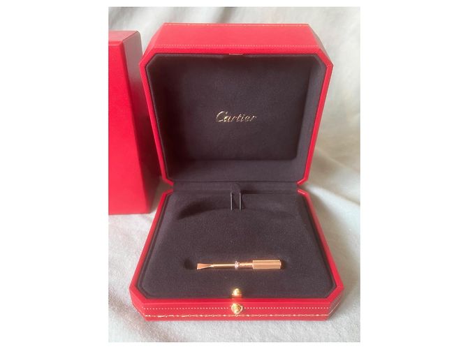 Pulsera Cartier Love de piel roja - vista 5