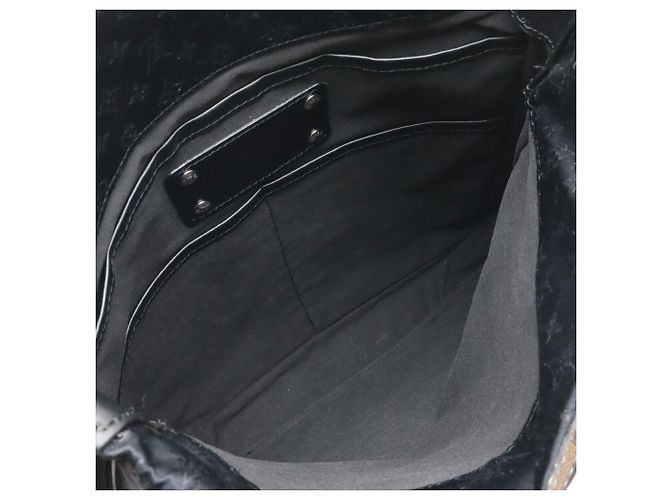 Borsa a Spalla Bezas Conte de Fée in Satin Monogramma Louis Vuitton Nero - vista 8