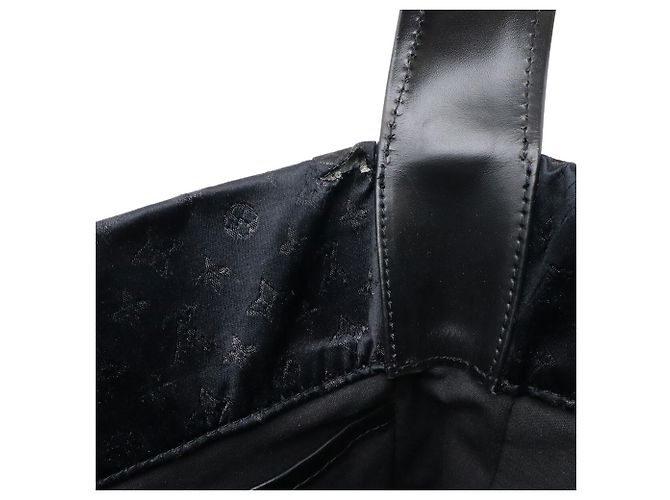 Borsa a Spalla Bezas Conte de Fée in Satin Monogramma Louis Vuitton Nero - vista 9