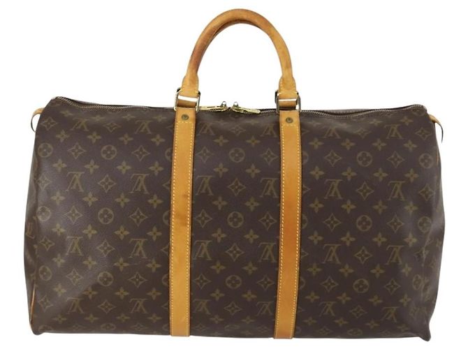 Louis Vuitton Keepall Monogram Canvas 50 Marrone - vista 2