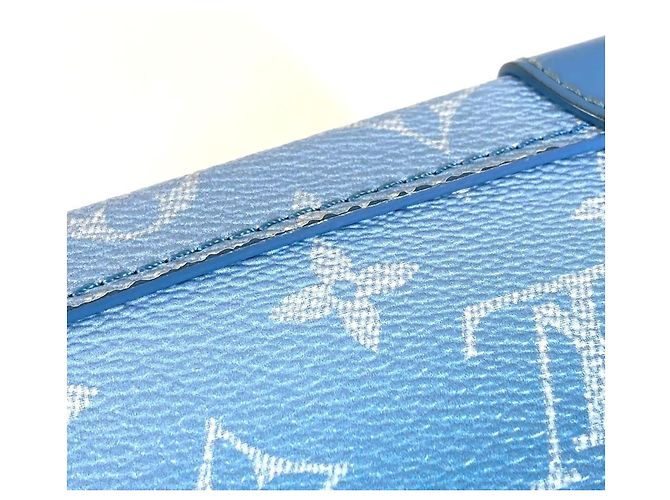 Soft Trunk Schultertasche Monogram Clouds von Louis Vuitton Weiß Blau - Ansicht 12