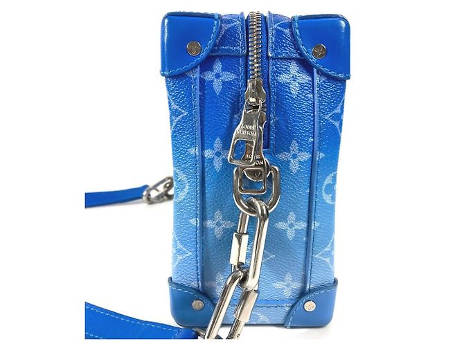 Soft Trunk Schultertasche Monogram Clouds von Louis Vuitton Weiß Blau - Ansicht 3